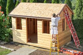 I didn't want it i'd used them for the original shed, but had cemented in adjustable 4×4 deck supports to offset any settling issues. Garden Sheds Everything You Need To Know This Old House