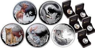 Bush Babies Set Of Coins Coins Coin Set Pure Silver