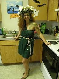 The costumes are made with recycled material and of themes mother nature would appreciate. Can Can Dancer Halloween Mother Nature Costume Mother Nature Costume Diy Mother Nature Costume Halloween