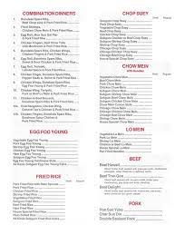Chinese Polynesian Cusine Restaurant In Franklin Ma Menu Beef Chop Suey Pork Chop Suey Vegetable Chop Suey