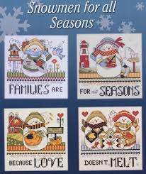 Stitch cross zum kleinen preis hier bestellen. Snowmen For All Seasons Counted Cross Stitch Pattern