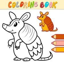 Armadillo coloring pages are a collection of images of one of the most mysterious creatures living on earth. Premium Vector Armadillo Animals Coloring Pages Book