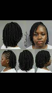 Usually, black hair is curly and naughty. Two Strand Twists With Cornrows Hairstyle Natural Hair Braids Hair Twist Styles Natural Hair Twists