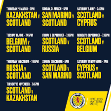 For the first time in history, the tournament will be spread across 11 different venues in europe. Euro 2020 Qualification Fixtures Scotland News