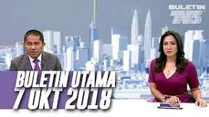 Buletin utama was also carried by tv3's then sister station tv9. Buletin Utama 2018 Ahad 7 Oktober Youtube