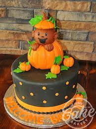 Pumpkin Themed Baby Shower Cake