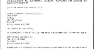 Can i use this letter to notify a change of business location? Address Change Letter To Customers