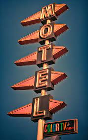 Motel Sign Vintage Neon Signs Old Neon Signs Googie