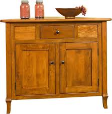 I am adding a built in corner cabinet and base millwork to dining room to the description for bid. Jacob Martin Corner Buffet Cabinet From Dutchcrafters Amish Furniture