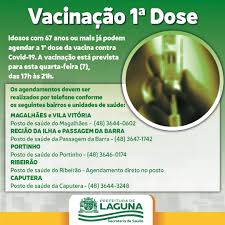 Prefeitura municipal de itatiba\secretaria de governo\departamento de tecnologia\seção de software Covid 19 Idosos Com 67 Anos Ou Mais Podem Agendar A 1Âª Dose Da Vacina Municipio De Laguna