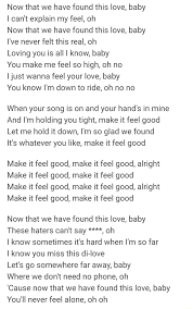 Now That We Have Found This Love Baby I Can T Explain My Feel Oh Now That We Have Found This Love Baby I Ve Never Felt This Real Oh Loving You Is All