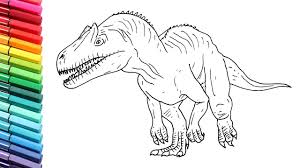 We have here coloring pages that suitable for toddlers and for preschoolers. Drawing And Coloring Dinosaurs Allosaur From Jurassic World Dino Color Pages For Kids Youtube
