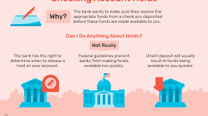 Make certain the check comes from a valid account. Why Is There A Hold On My Checking Account