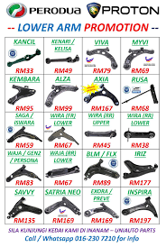 Check spelling or type a new query. Uniauto Parts Lower Arm Proton Perodua Harga Lama Facebook