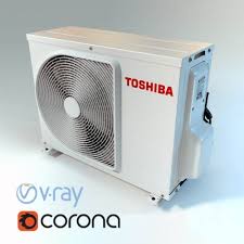 Air Conditioner Toshiba 3d Model Download Cgsouq Com Toshiba Electronic Tags Technology