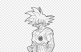 Dragon ball z cartoon drawing in pencil team dbz , a simple pencil sketch. Goku Line Art Vegeta Frieza Drawing David Villa White Pencil Monochrome Png Pngwing