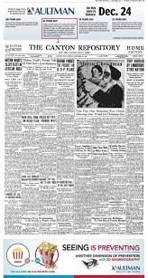 The Canton Repository For December 24 1935 Ohio Usa Canton Travel Abroad