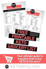 Choose any item on the list and you're safe. Keto Grocery List Pdf