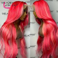 Well to my surprised this bad boy did the job on my curly blonde wig. 40 Inch 13x4 Hd Pink Lace Frontal Human Hair Wigs Body Wave Colored Highlight 613 Blonde Burgundy Full Lace Front Wig Woman 13x6 Human Hair Lace Wigs Aliexpress