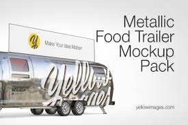 Food Truck Mockup Pack In Handpicked Sets Of Vehicles On Yellow Images Creative Store