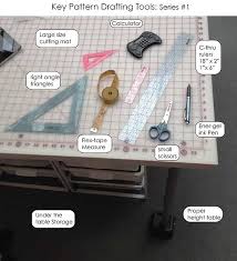 Art supplies and drafting materials including board, templates, tapes and compasses. Drafting Tools In Fashion Designing