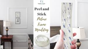 I used 4.5″ spaces between the top and bottom of the boxes (on all walls regardless of gap between boxes). How To Apply Peel And Stick Moulding For A Beautiful Picture Frame Moulding Wall Youtube