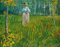 Vincent Van Gogh 1853 1890 Woman Walking In A Garden Van Gogh Art Vincent Van Gogh Paintings Vincent Van Gogh Art