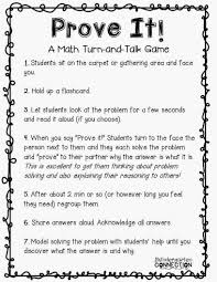 Prove It Math Turn And Talks For Young Learners Math Talk Math Quotes Math School
