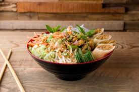 Je ne suis pas sûre d'avoir la recette traditionnelle. Bo Bun Crevettes Avec Nems Aux Crevettes Livraison Asiatique Baosian