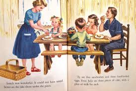 The Family Table Vintage Illustration Family Cartoon Children S Picture Books