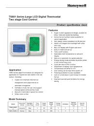 Our ecobee4 vs honeywell rth9585wf guide helps you choose between two big names looking for a smart thermostat upgrade? T6861 Thermostat Pdf Thermostat Backlight
