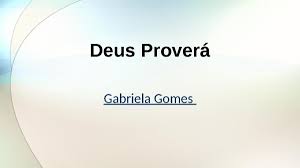 Deus proverá o teu sustento.letra 👇 👇👇oh, oh, ohoh, oh, oheu posso até estar aflitomas nunca derrotadoeu posso até chorareu posso até sofrermas o amanhã. Deus Provera Pptx Slide Gospel