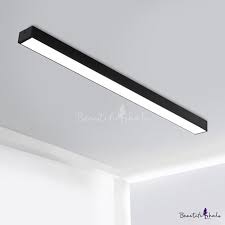 Commerical Office Lighting Bright Led 6000k Cold White Light Black Aluminum Linear Ceiling Light 23 62 35 45 47 24 Lenght Beautifulhalo Com