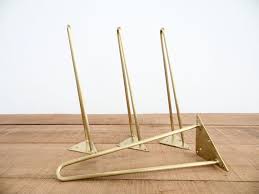 16 Brass Coffee Hairpin Table Legs Height 12 To Etsy Hairpin Leg Table Table Legs Brass Table Legs