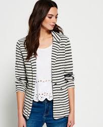 Black And White Striped Blazer Womens 50 Trends You May Have Missed About Black And White Striped Blazer Womens Striped Blazer Outfit Striped Blazer Blazers For Women
