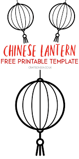 Make a diy dragon mask or print it off the coloring page. Chinese Lantern Template Free Printable Crafts On Sea