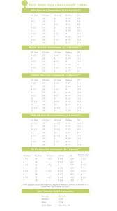 kids shoe size conversion chart includes womens shoe