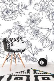 Black And White Floral Wallpaper Peel And Stick Floral Wallpaper Black And White Flower Pattern Wallpaper Non Woven Wallpaper Peel And Stick Floral Wallpaper Floral Pattern Wallpaper Adhesive Wallpaper