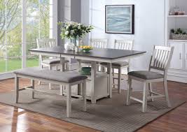A dining room brings people together; Buford Counter Height Dining Table Set Gray Home Furniture Plus Bedding