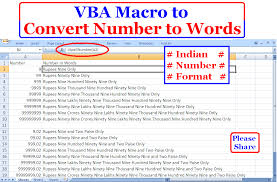 How To Convert Numbers To Words In Indian Currency Format Excel Macros Excel Excel Formula