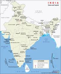 States And Capitals Of India Map List Of Total 28 States
