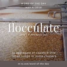 Flocculate Is The Wordoftheday Language Merriamwebster Dictionary Cool Words Vocabulary Words Word Of The Day