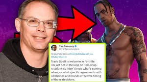 TIM SWEENEY CEO OF EPIC GAMES CONFIRMS THAT TRAVIS SCOTT IS RETURNING TO  FORTNITE AND IS NOT BANNED!