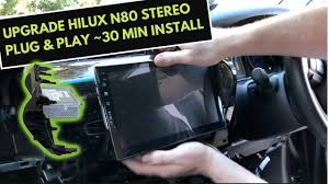 Harap korang tak sesat hehe. Diy Install Guide Android Stereo For N80 Toyota Hilux 2016 To 2019 Youtube