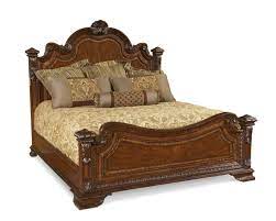 Old world estate bedroom set. A R T Old World King Estate Bed In Warm Pomegranate