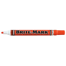 Dykem Marking Products 84005 Brite-Mark Orange Valve Action Marker