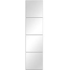 Dh Wall Mirror Tiles 8 Inch X 4pcs Frameless Simple Mirror Set Self Adhesive Glass Mirror Sheets Wall Mirror Stickers Buy Online In Guam At Desertcart