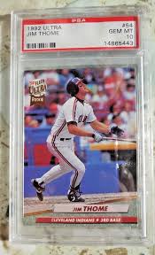 Check spelling or type a new query. Baseball Trading Cards Jim Thome 1991 Rookie Bowman 68 Gem Mt Psa 10 Sports Memorabilia Fan Shop Sports Cards