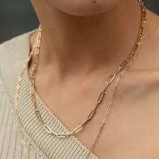 Only 3 available and it's in more than 20 people's carts. Large Chain Necklace In Yellow Rose Or White Gold