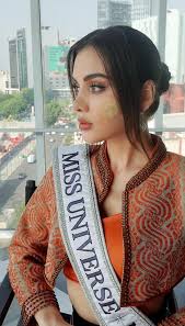 We love it when they bring and incorporate distinctive culture and  tradition to their pieces worn in Miss Universe! Miss Universe Myanmar 2024  @tess.andersen wearing Thanaka